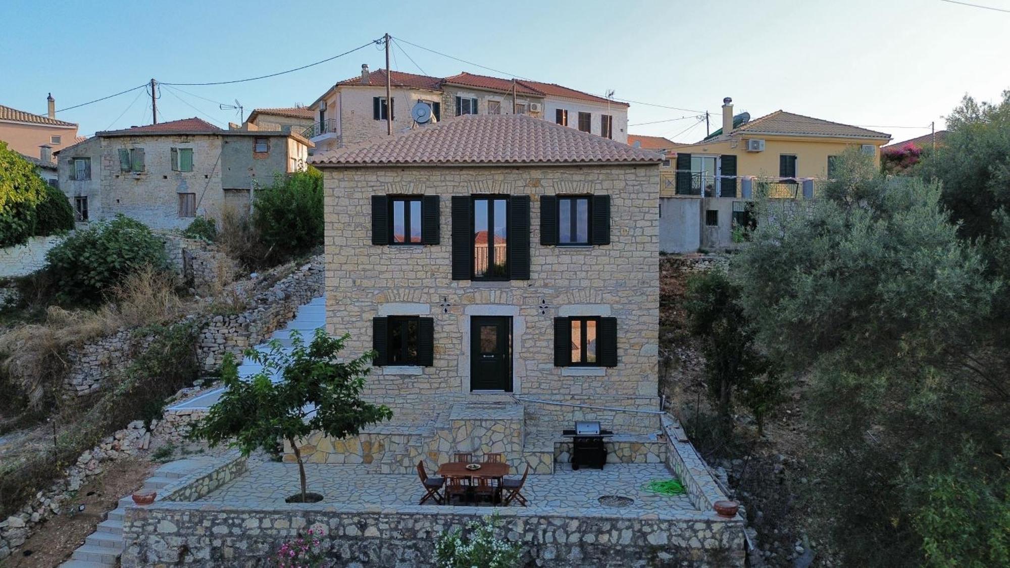 Villa Chrysavgi Stone House Katomerion Exterior foto